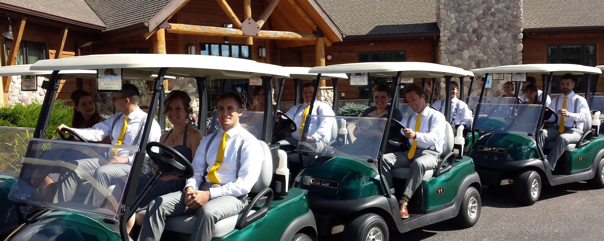 Golf-carts-to-the-ceremony
